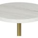 Arthur 21 X 13 inch Natural Brass Accent Table